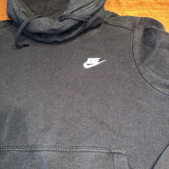 Nike Cowl Neck Hoodie Sweatshirt Women's Size Small Black - Picture 2 of 5